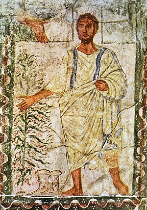 Moses and the Burning Bush, fresco from Dura-Europos synagogue
