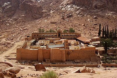 St. Catherine's Monastery at the foot of Mount Sinai