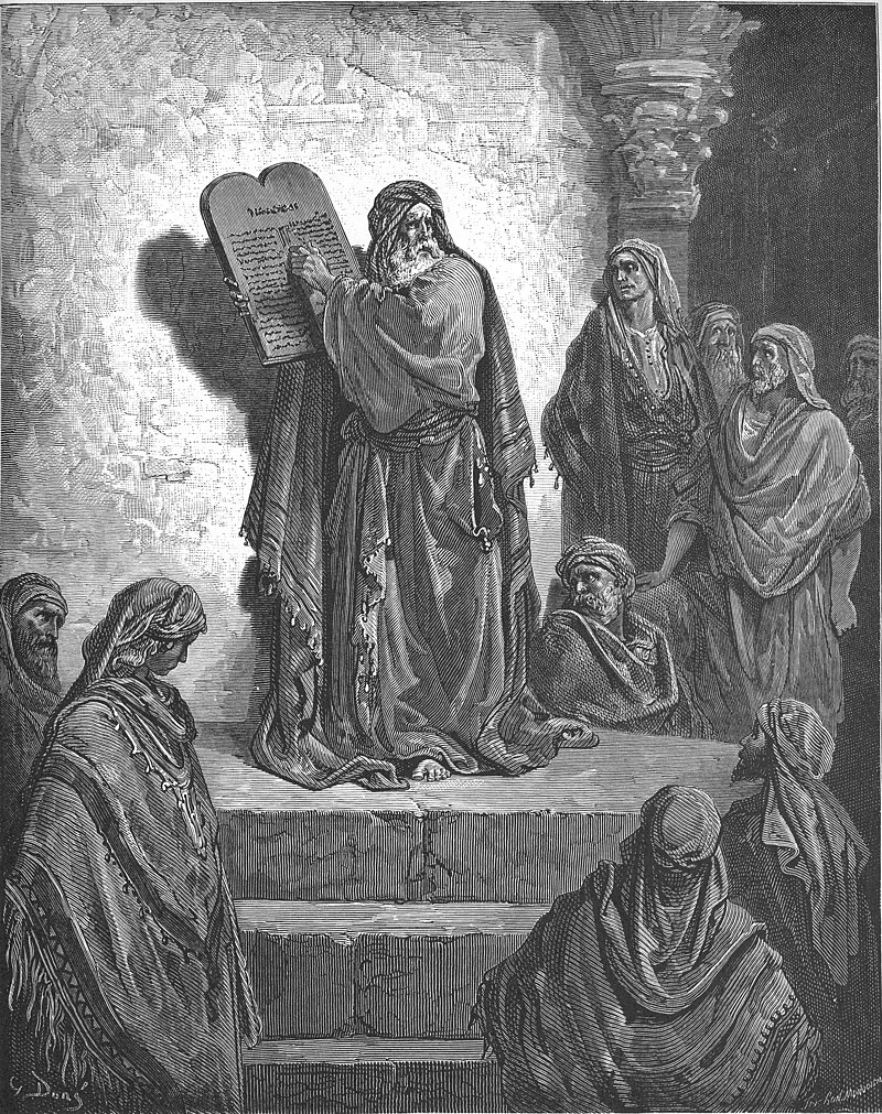 Ezra Reading the Law by Gustave Doré