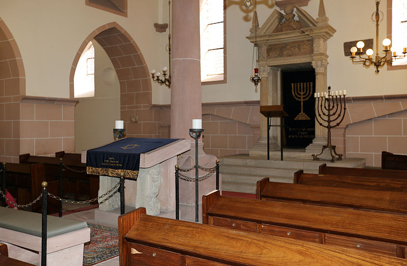 The Worms Synagogue, originally built in 1034 CE and rebuilt after its destru...