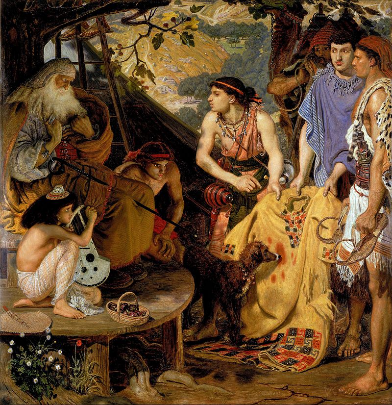 The Coat of Many Colours (1864–66) by Ford Madox Brown