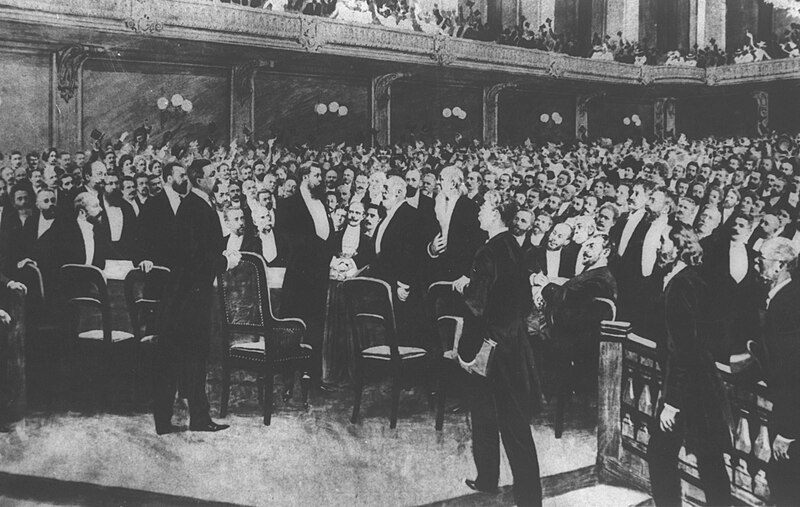 The First Zionist Congress in Basel, Switzerland (August 1897)